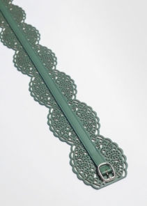 Green Woman Leather Waist Belt