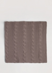 Coperta tricot in puro cashmere rosa antico