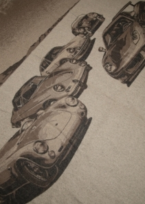 Jacquard Cashmere Throw - Cars