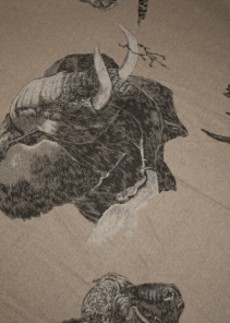 Plaid in cashmere jacquard Big five