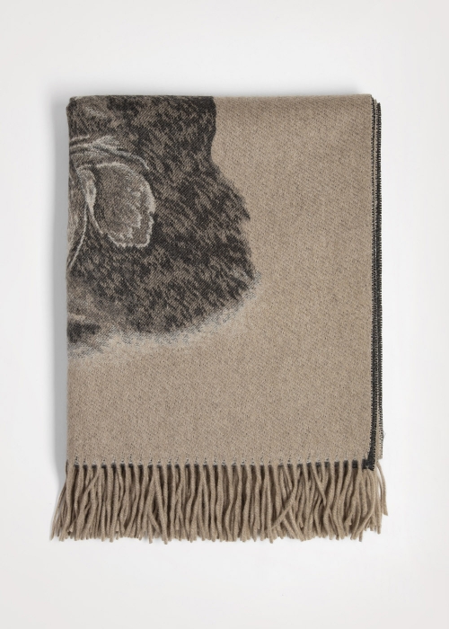 Jacquard Cashmere Throw - Animals - Cashmere Blanket with the "Big Five"