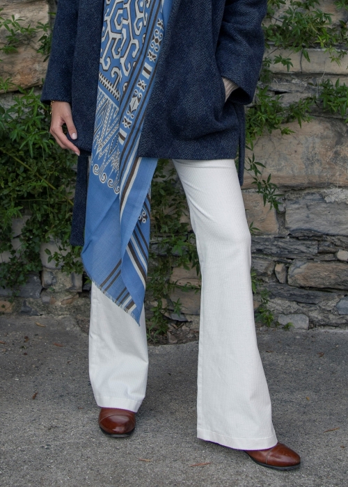 Pantalone-a-zampa-Bootcut-in-velluto-millerighe