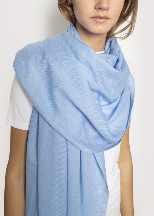 Sky Blue Cashmere Stole