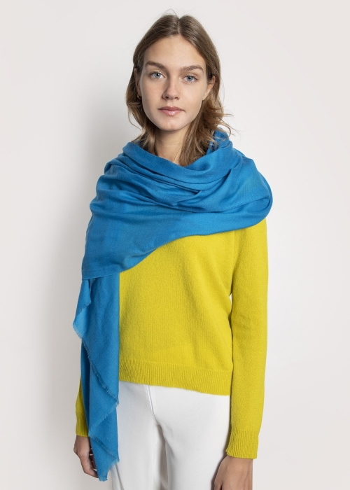 Turquoise Cashmere Stole