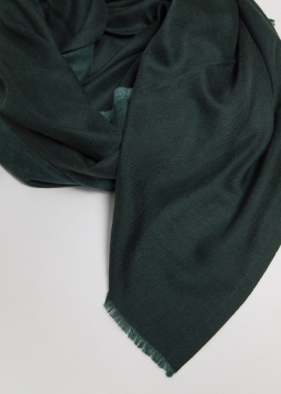 Dark Green Cashmere Stole