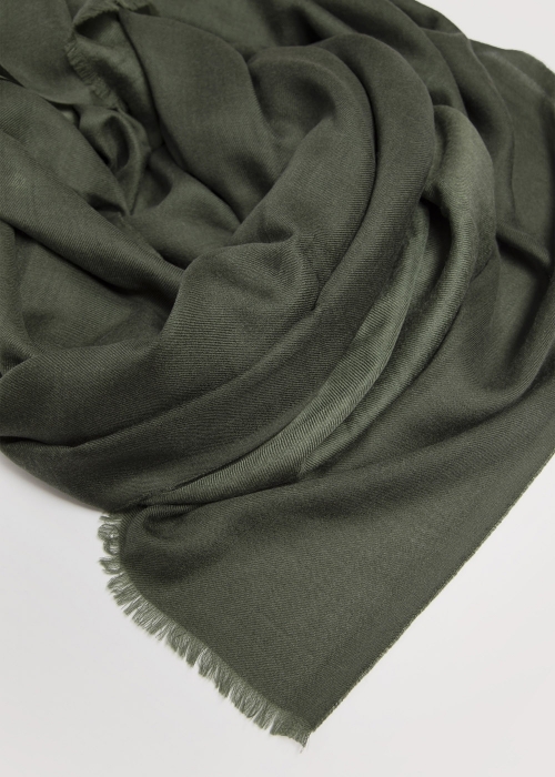 Stola-in-Cashmere-Verde-Militare