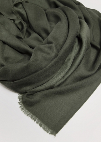 Military Green Cashmere Stole