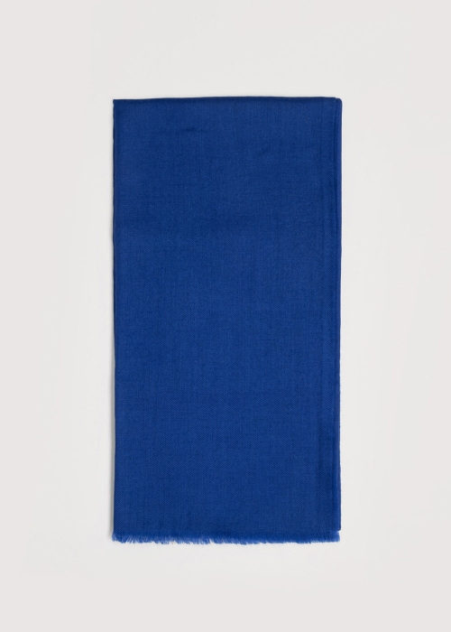 Electric Blue Cashmere Stole