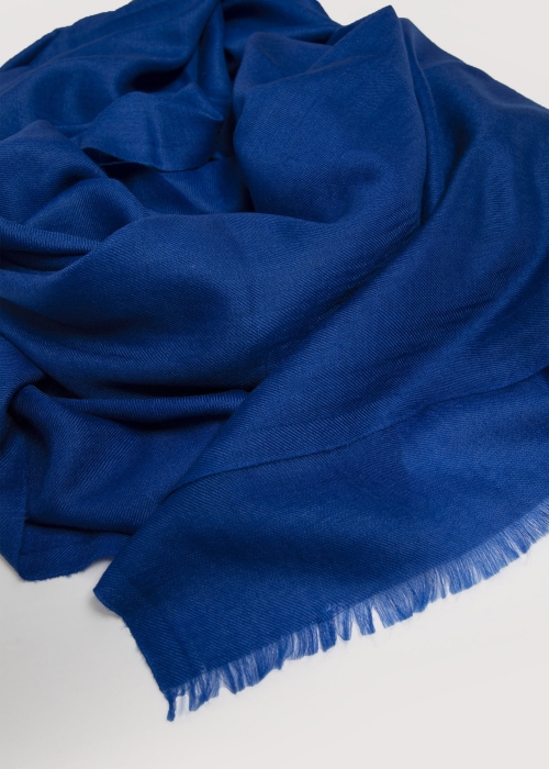 Electric Blue Cashmere Stole