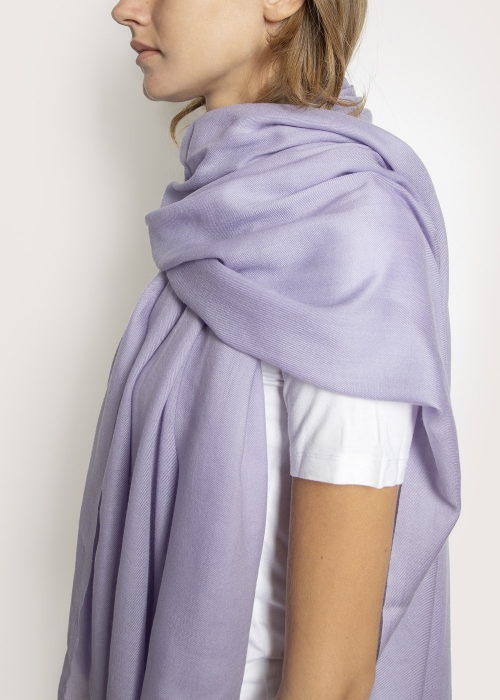Stola-in-Cashmere-Lilla