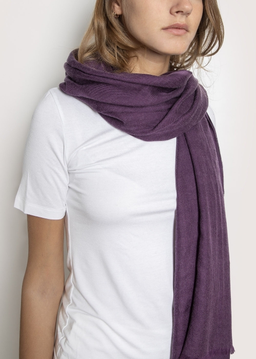 Plum Cashmere Stole