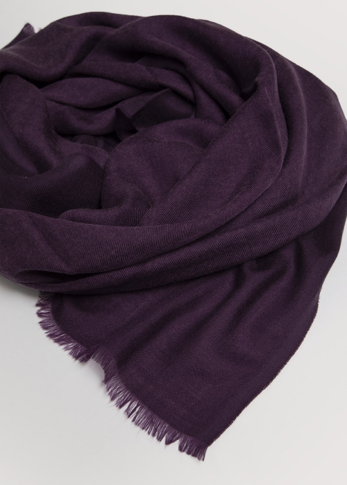 Plum Cashmere Stole