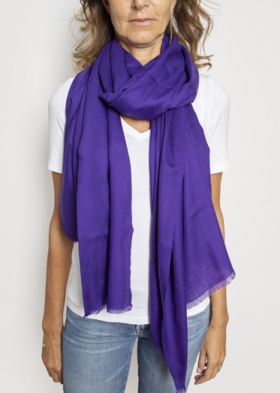 Purple Cashmere Stole