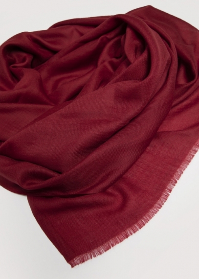 Ruby Red Cashmere Stole