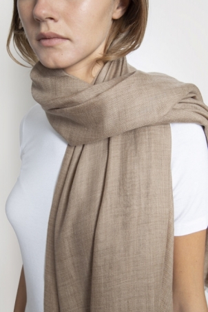 Beige Cashmere Stole