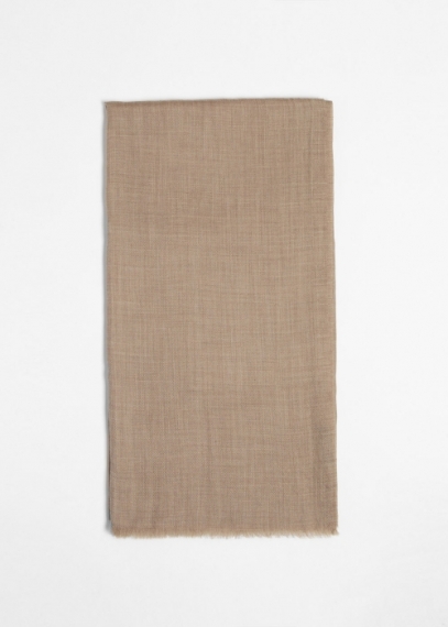 Beige Cashmere Stole