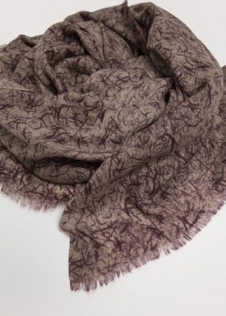 Burgundy Fibers Cashmere Stole