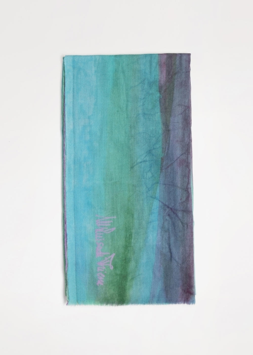 Sea Painting Cashmere Stole