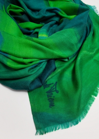 Emerald Painting Cashmere Stole