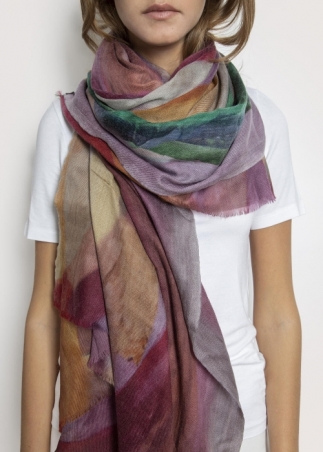 Delicacy Painting Cashmere Stole