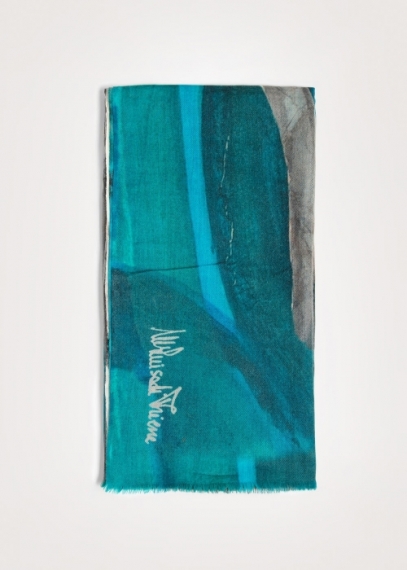 Tide Painting Cashmere Stole