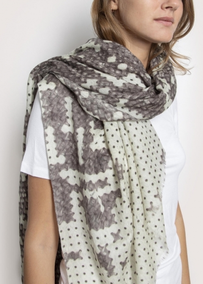 Cross Stitch Cashmere Stole