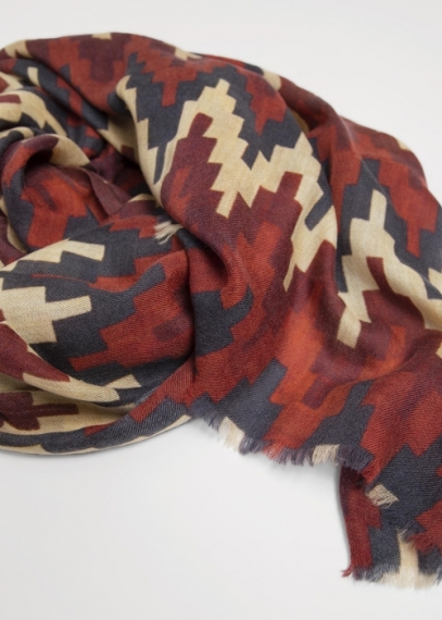 Ikat Cashmere Stole