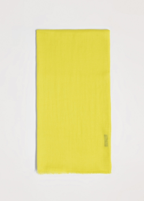Light Cashmere Stole - Fluorescent Yellow