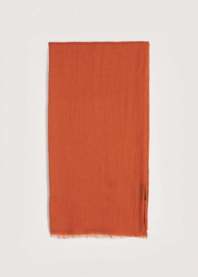 Orange Light Cashmere Stole