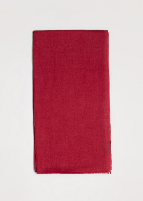 Strawberry Red Light Cashmere Stole