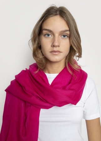 Fuchsia Light Cashmere Stole