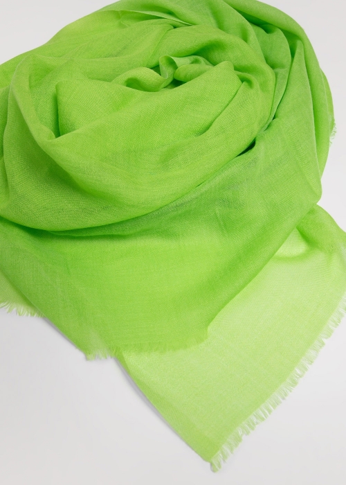 Lime Green Light Cashmere Stole