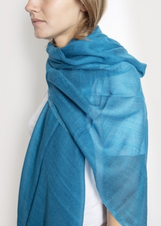 Turquoise Light Cashmere Stole