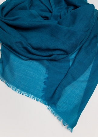 Turquoise Light Cashmere Stole