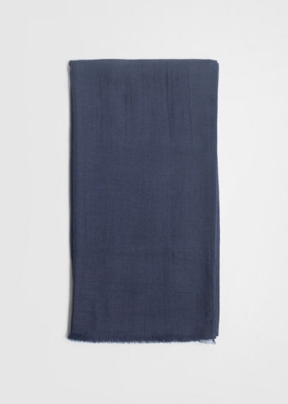 Stola elegante da cerimonia in cashmere blu scuro