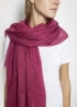 Light Cashmere Stole - Dark Cyclamen