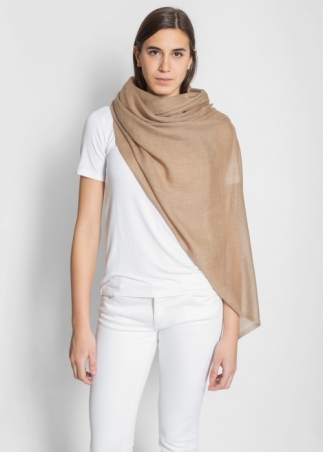 Beige Light Cashmere Stole