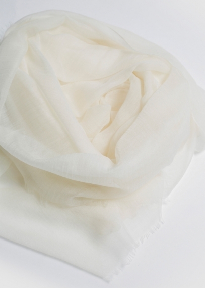 Cream Ultralight Cashmere Stole