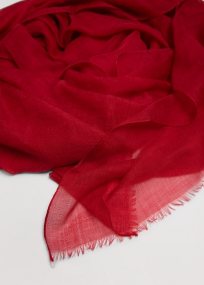 Red Ultralight Cashmere Stole