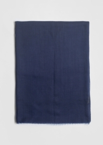 Stola in cashmere voile ultralight blu scuro