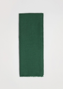 Sciarpa in cashmere e seta verde bottiglia