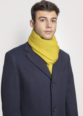 Mustard Silk and Cashmere Scarf