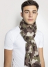 Classic Camouflage Cashmere and Silk Scarf