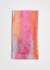 Light Cashmere Stole Pink Painting