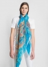 Light Cashmere Stole - Turquoise - Art and Fashion