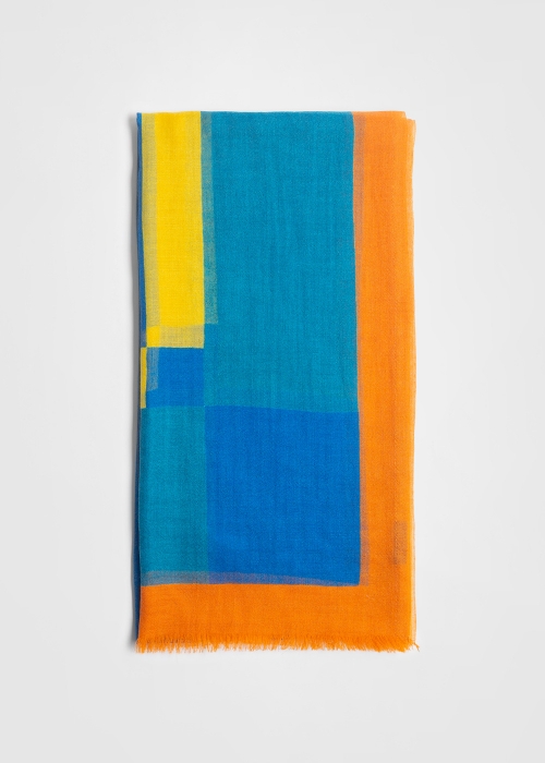 Bright colors cashmere stole