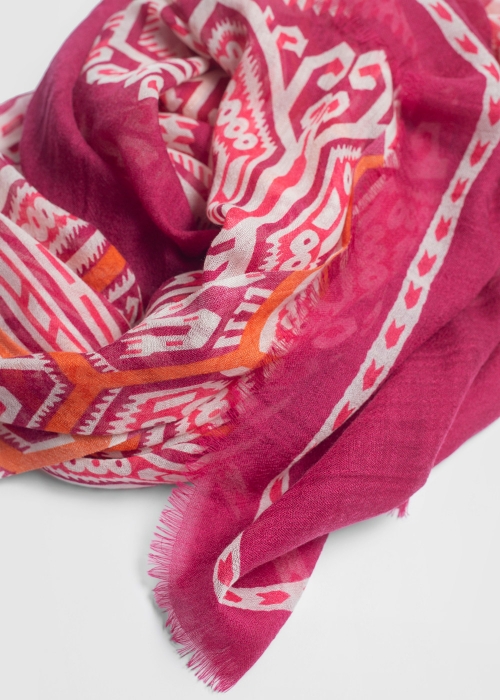 Pink Iban Borneo Light Cashmere Stole