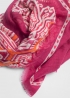 Sciarpa cashmere donna rosa acceso