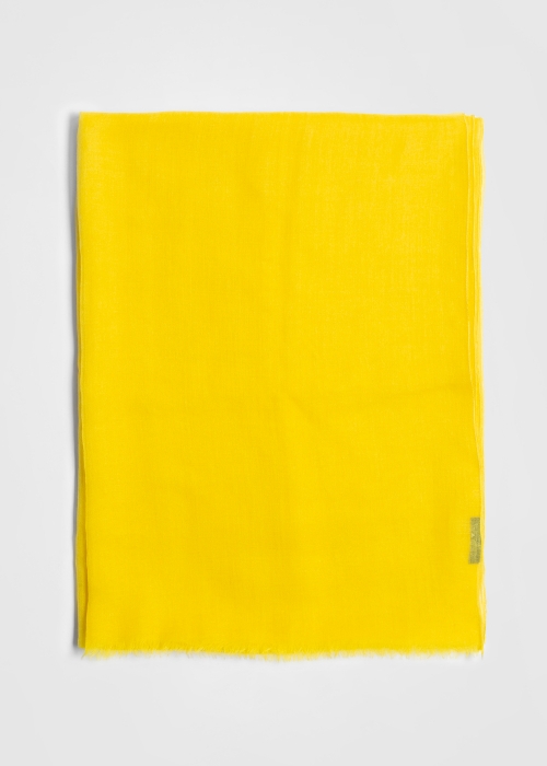 Ultralight cashmere stole - Yellow