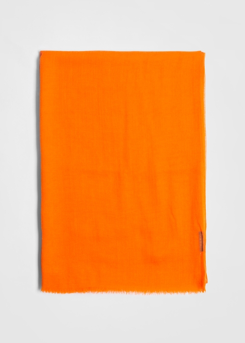 Ultralight cashmere stole - Orange